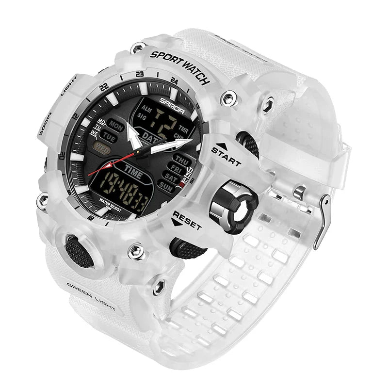 Premium Military Sports Watch with Dual Display, 50M Waterproof, Shock-Resistant Outdoor Timepiece 10