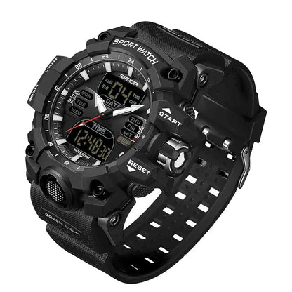 Premium Military Sports Watch with Dual Display, 50M Waterproof, Shock-Resistant Outdoor Timepiece 15