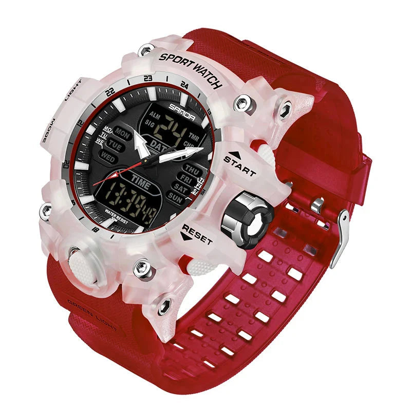 Premium Military Sports Watch with Dual Display, 50M Waterproof, Shock-Resistant Outdoor Timepiece 5