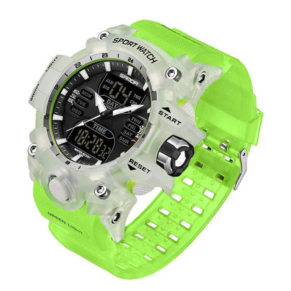 Premium Military Sports Watch with Dual Display, 50M Waterproof, Shock-Resistant Outdoor Timepiece 8