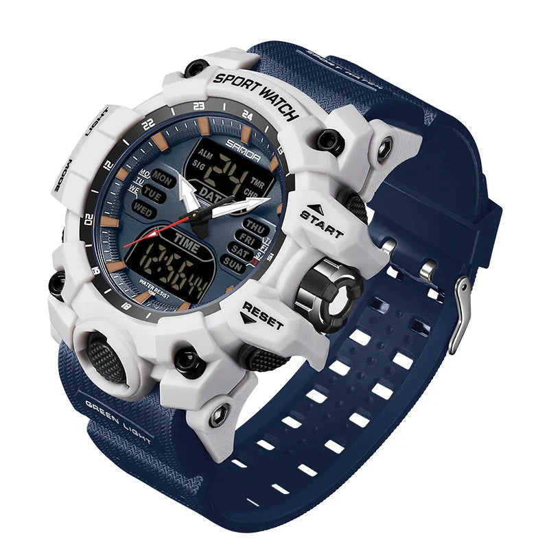 Premium Military Sports Watch with Dual Display, 50M Waterproof, Shock-Resistant Outdoor Timepiece 9