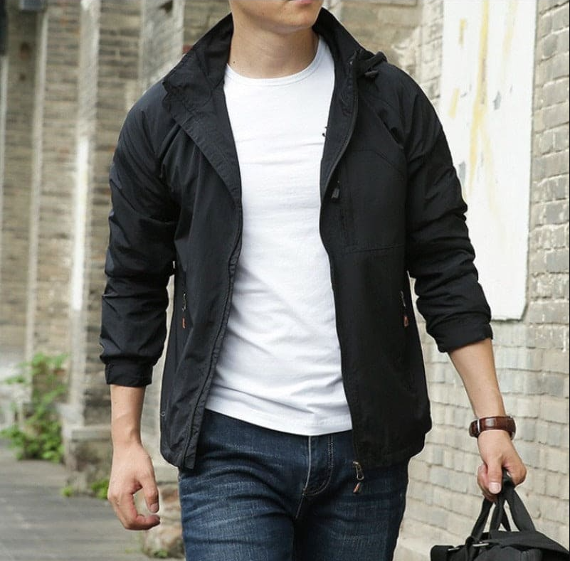 Men's Casual Jacket with Functional Pockets - Stylish & Versatile Outerwear for Everyday Wear