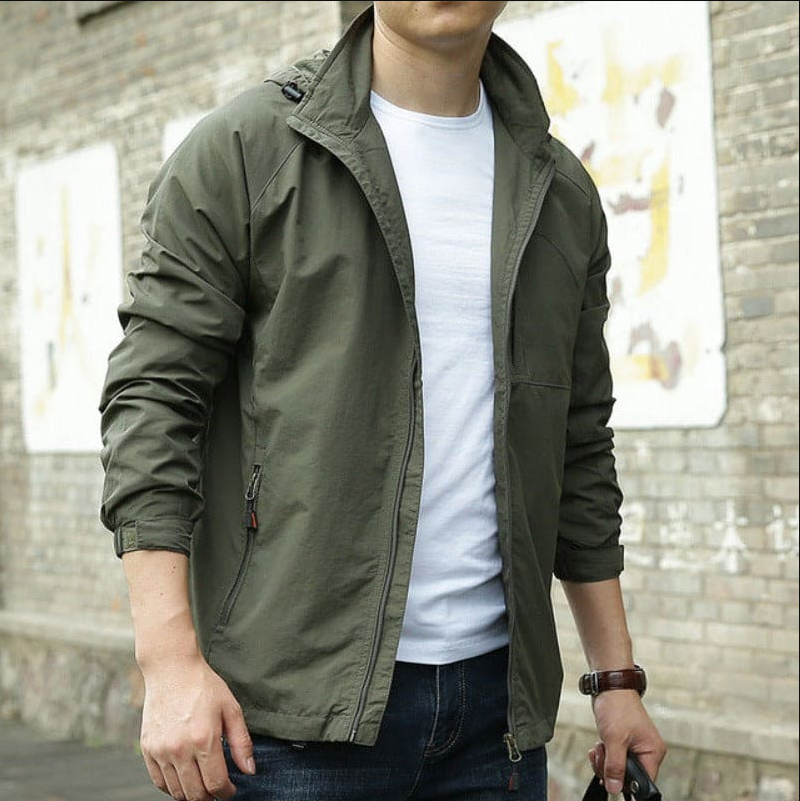 Men's Casual Jacket with Functional Pockets - Stylish & Versatile Outerwear for Everyday Wear