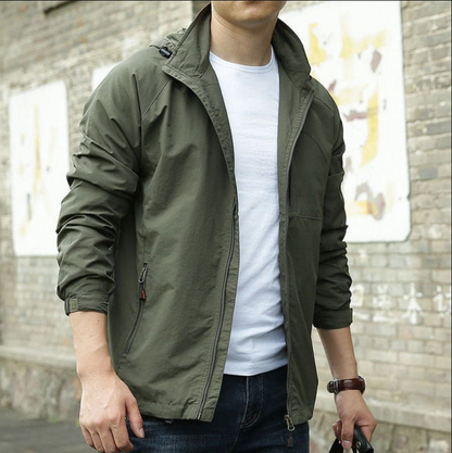 Men's Casual Jacket with Functional Pockets - Stylish & Versatile Outerwear for Everyday Wear