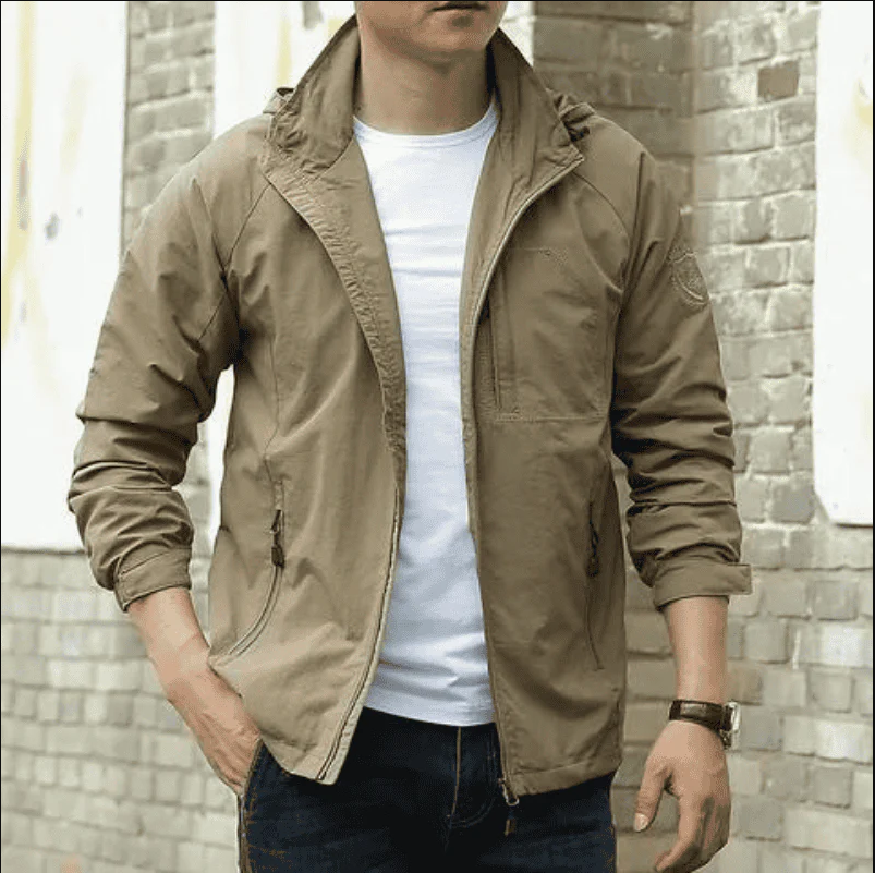 Men's Casual Jacket with Functional Pockets - Stylish & Versatile Outerwear for Everyday Wear