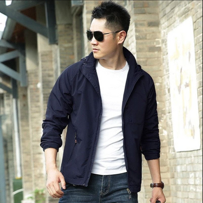 Men's Casual Jacket with Functional Pockets - Stylish & Versatile Outerwear for Everyday Wear