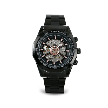 Steel Phantom Edition Watch with Open Skeleton Dial – Rugged Stainless Steel Timepiece, Water-Resistant, 45mm 10