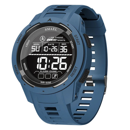 Tactical Digital Sports Watch for Men – Waterproof, Shock-Resistant with LED Display 0