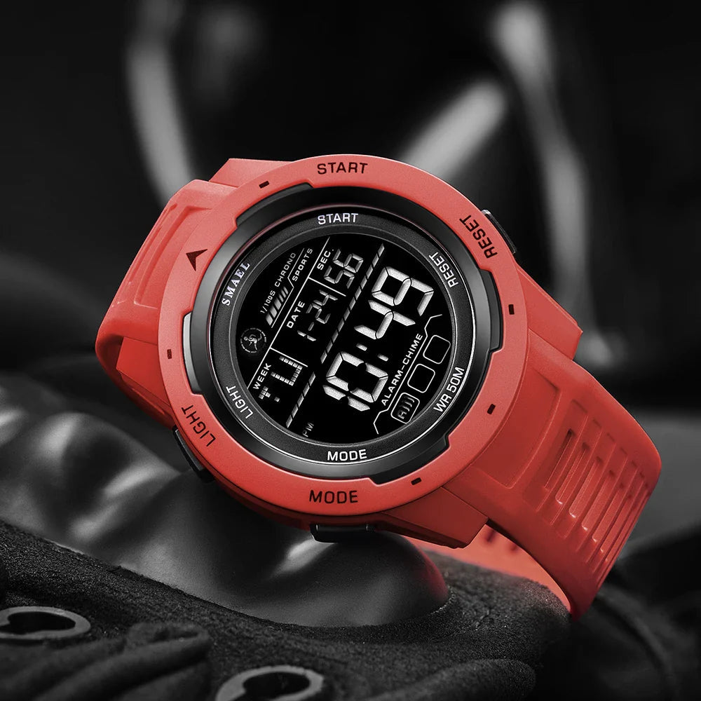 Tactical Digital Sports Watch for Men – Waterproof, Shock-Resistant with LED Display 4