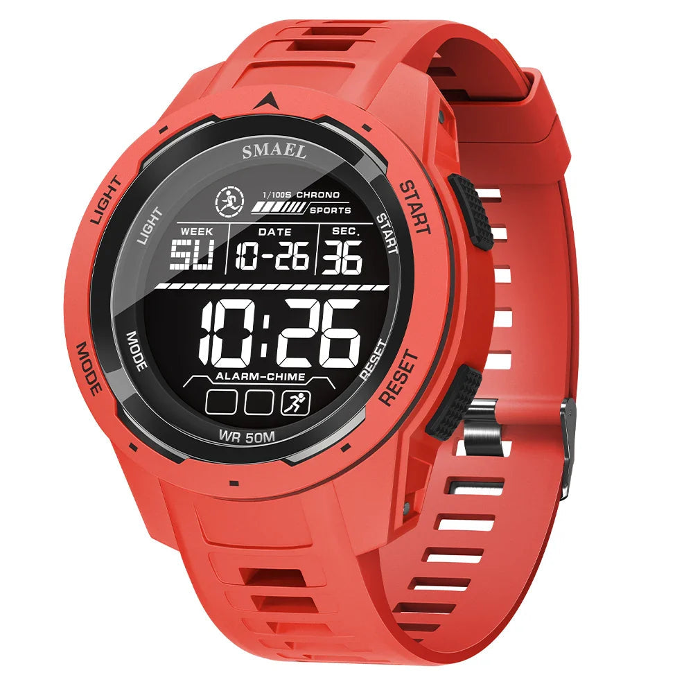 Tactical Digital Sports Watch for Men – Waterproof, Shock-Resistant with LED Display 9