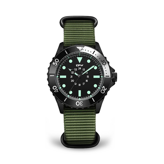 Tactical Diver Field Watch - Durable 40mm Case, Stylish & Versatile 0
