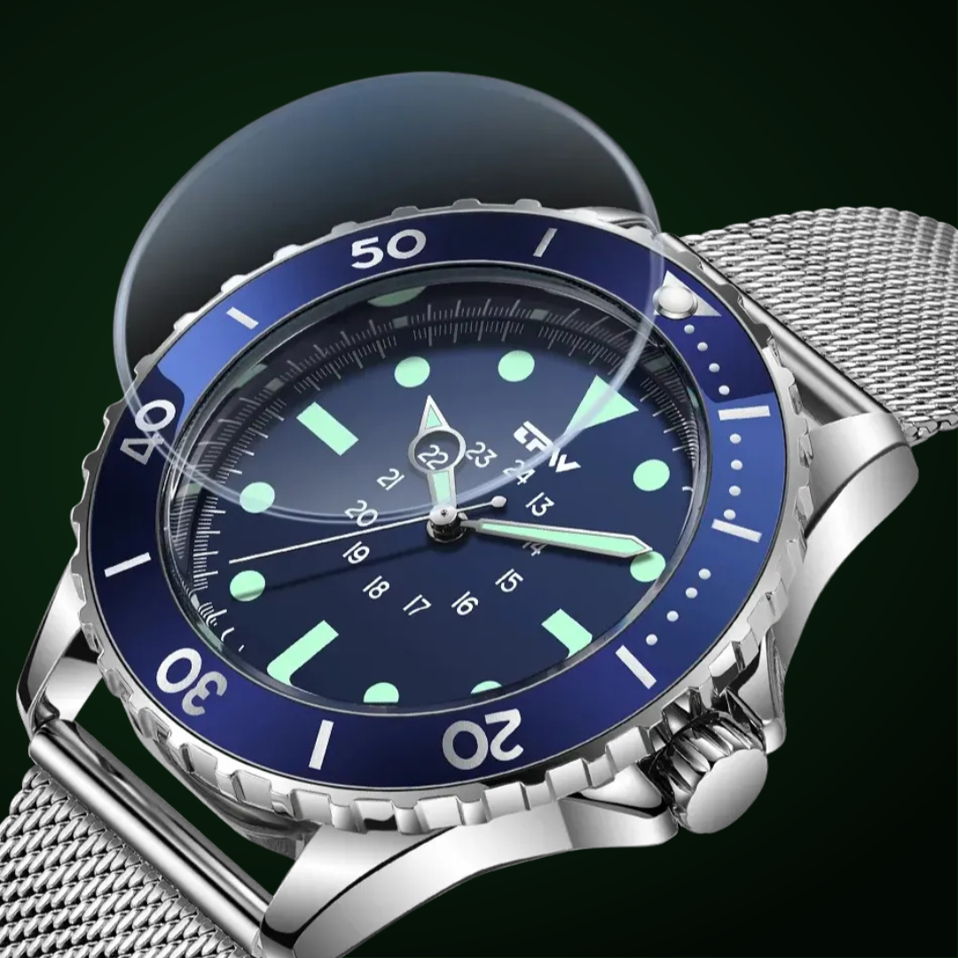 Tactical Diver Field Watch - Durable 40mm Case, Stylish & Versatile 4