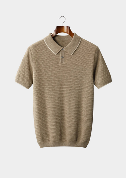Two-Tone Polo Shirt Cashmere 10