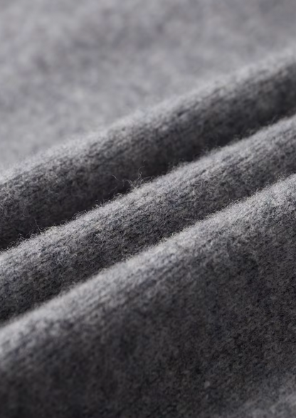 Two-Tone Zip Cardigan Extra-Fine Merino Wool