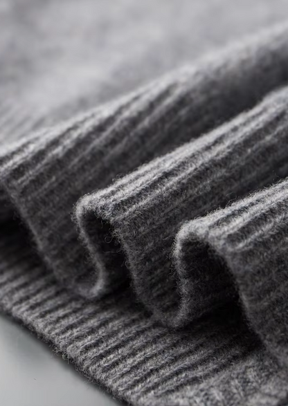 Two-Tone Zip Cardigan Extra-Fine Merino Wool