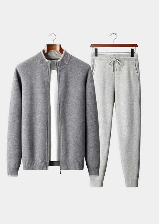 Two Tone Merino Wool Set Grey Extra-Fine
