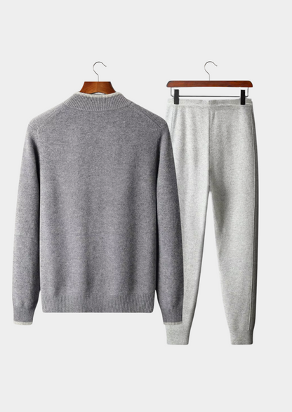 Two Tone Merino Wool Set Grey Extra-Fine