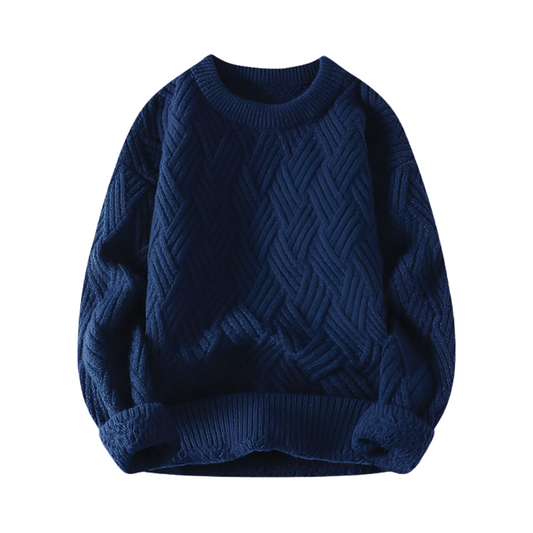 Levi - Cable Knit Wool Blend Sweater Classic Warmth