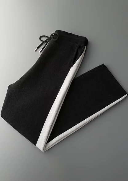 Wide Leisure Trousers Grey Extra-Fine Merino Wool