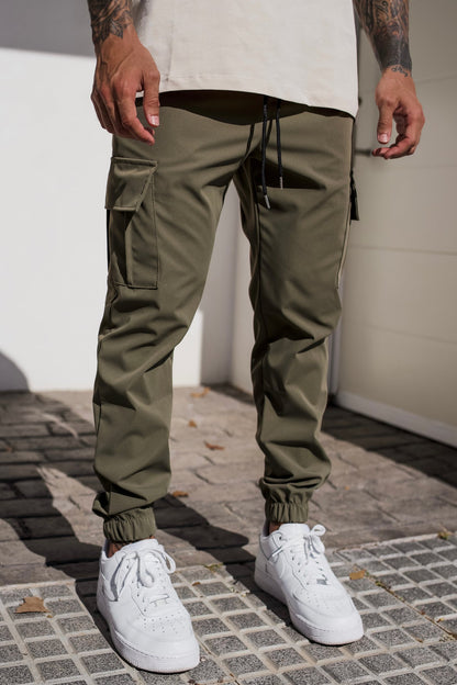 Women's Cargo Pants Black Cotton Blend 6