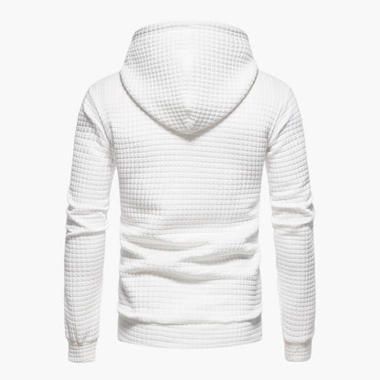 Women's Hoodie Gray Cotton Stylish Checkered Pattern 2