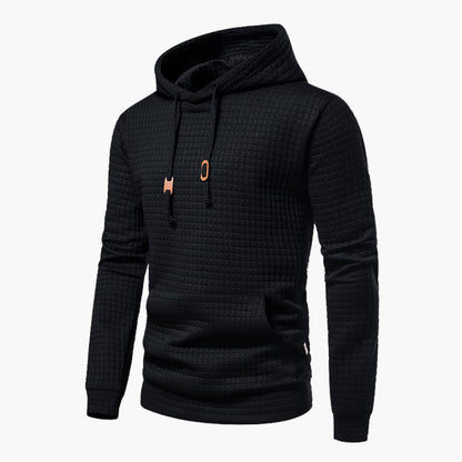Women's Hoodie Gray Cotton Stylish Checkered Pattern 6