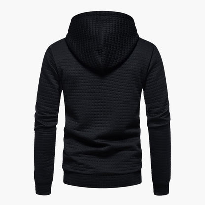 Women's Hoodie Gray Cotton Stylish Checkered Pattern 7