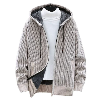 Women's Hoodie Grey Cotton Knit 0