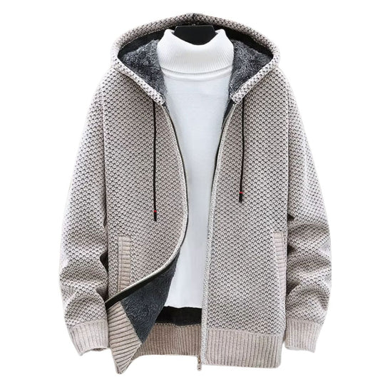 Women's Hoodie Grey Cotton Knit 0