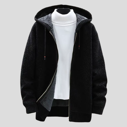 Women's Hoodie Grey Cotton Knit 7