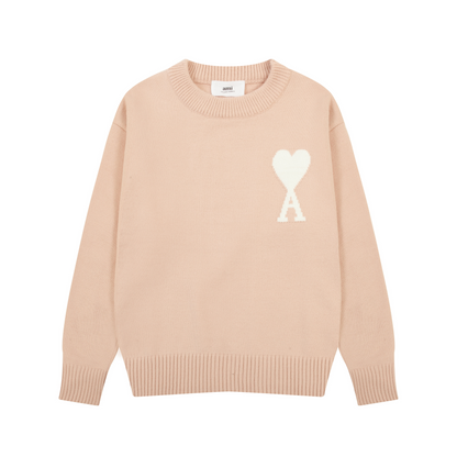 Women's Oversized Cashmere Sweater Beige Cotton Blend 21