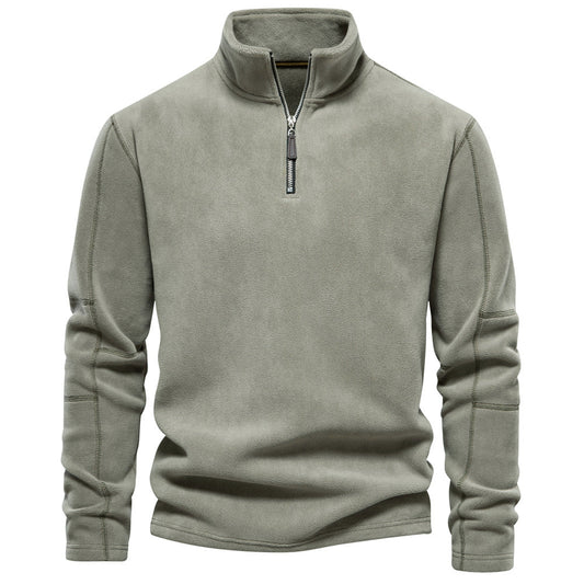 Women's Quarter Zip Sweater Grey Breathable Polyester 0