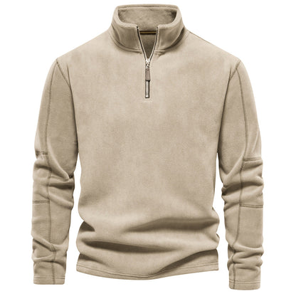 Women's Quarter Zip Sweater Grey Breathable Polyester 5