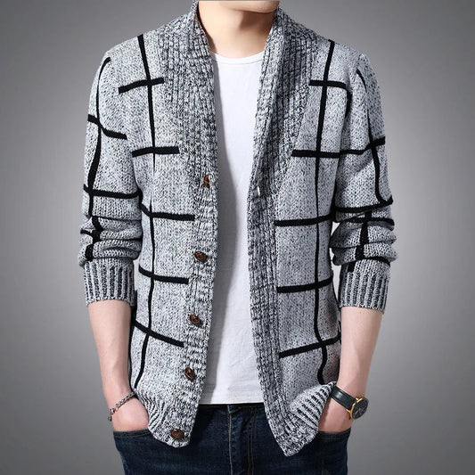 Men's Sweater Multicolor Wool Cozy Knitted