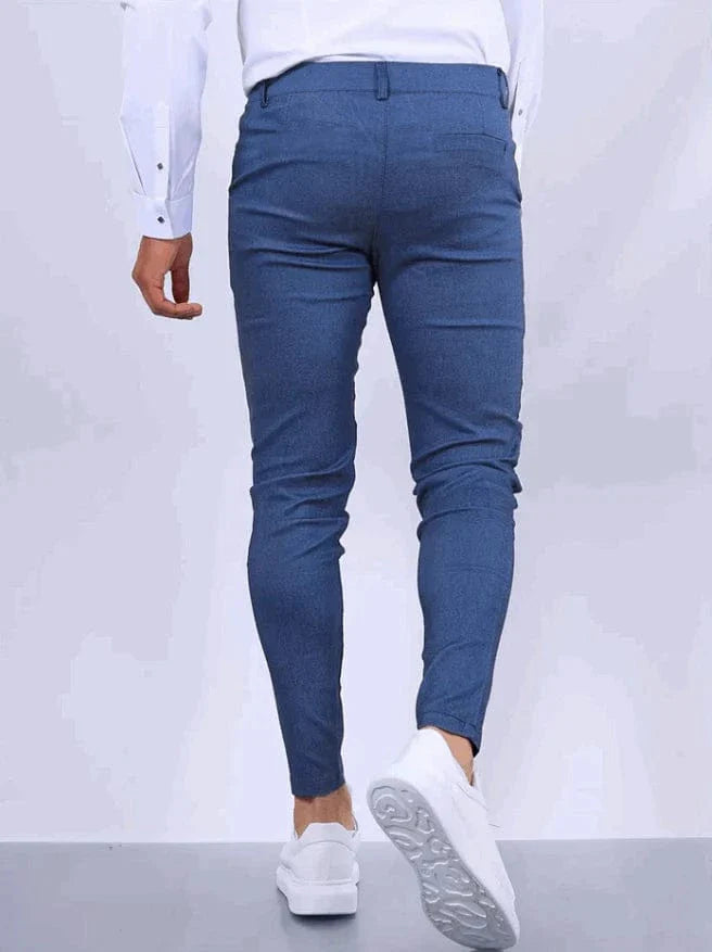 Women's Trousers Black Stretch Fabric Slim Fit 8