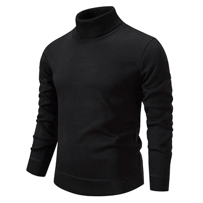 Women's Turtleneck Sweater Grey Soft Knit 3