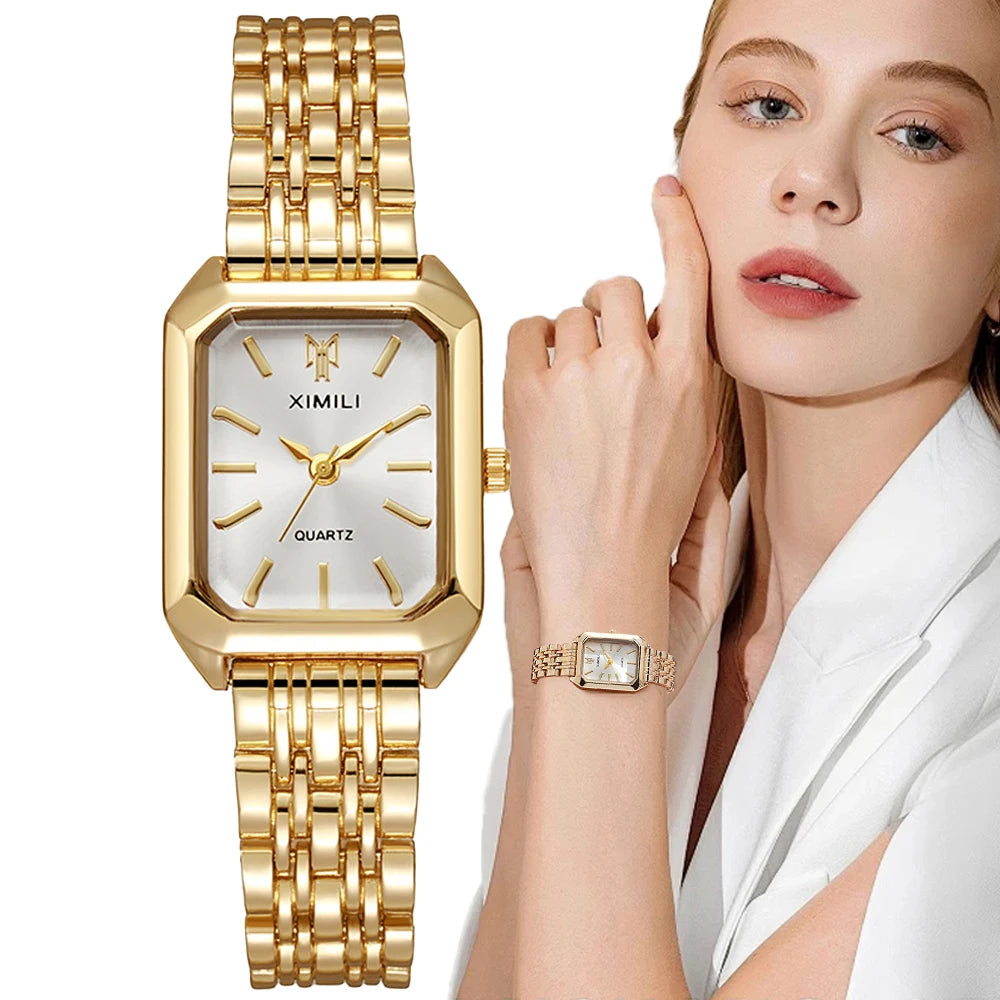 Women's Watch Gold Plated Stainless Steel Casual Elegant