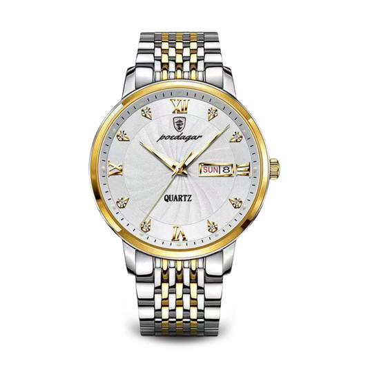 Men's Watch Silver Rhinestone Alloy