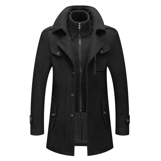 Women's Winter Coat Gray Wool Blend 0