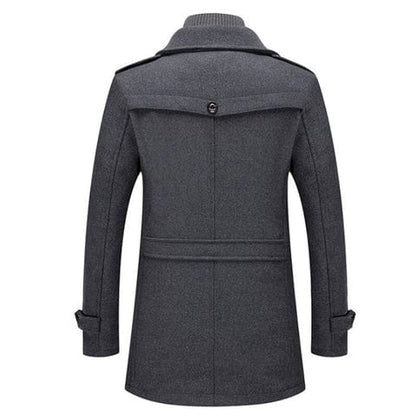 Women's Winter Coat Gray Wool Blend 3