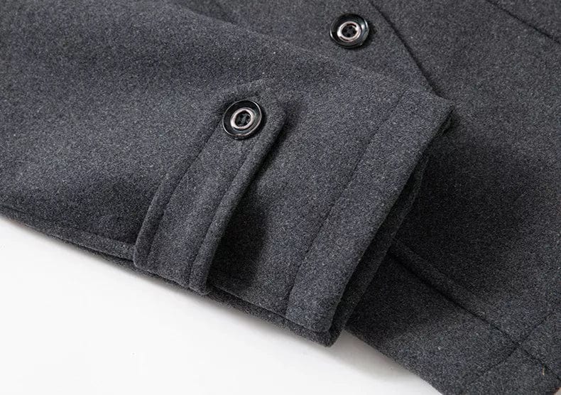 Women's Winter Coat Gray Wool Blend 7