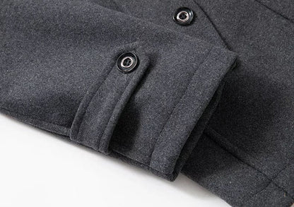 Women's Winter Coat Gray Wool Blend 7
