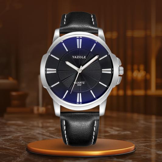 Blue Glass Strap Watch