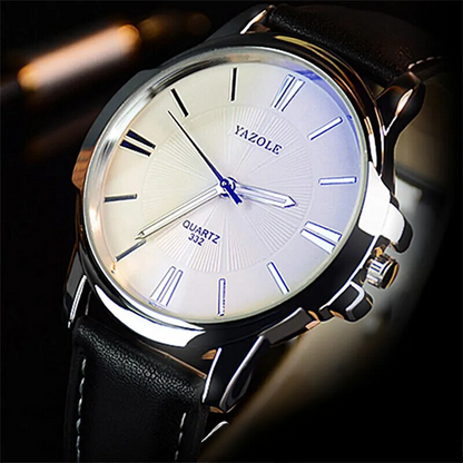 Blue Glass Strap Watch