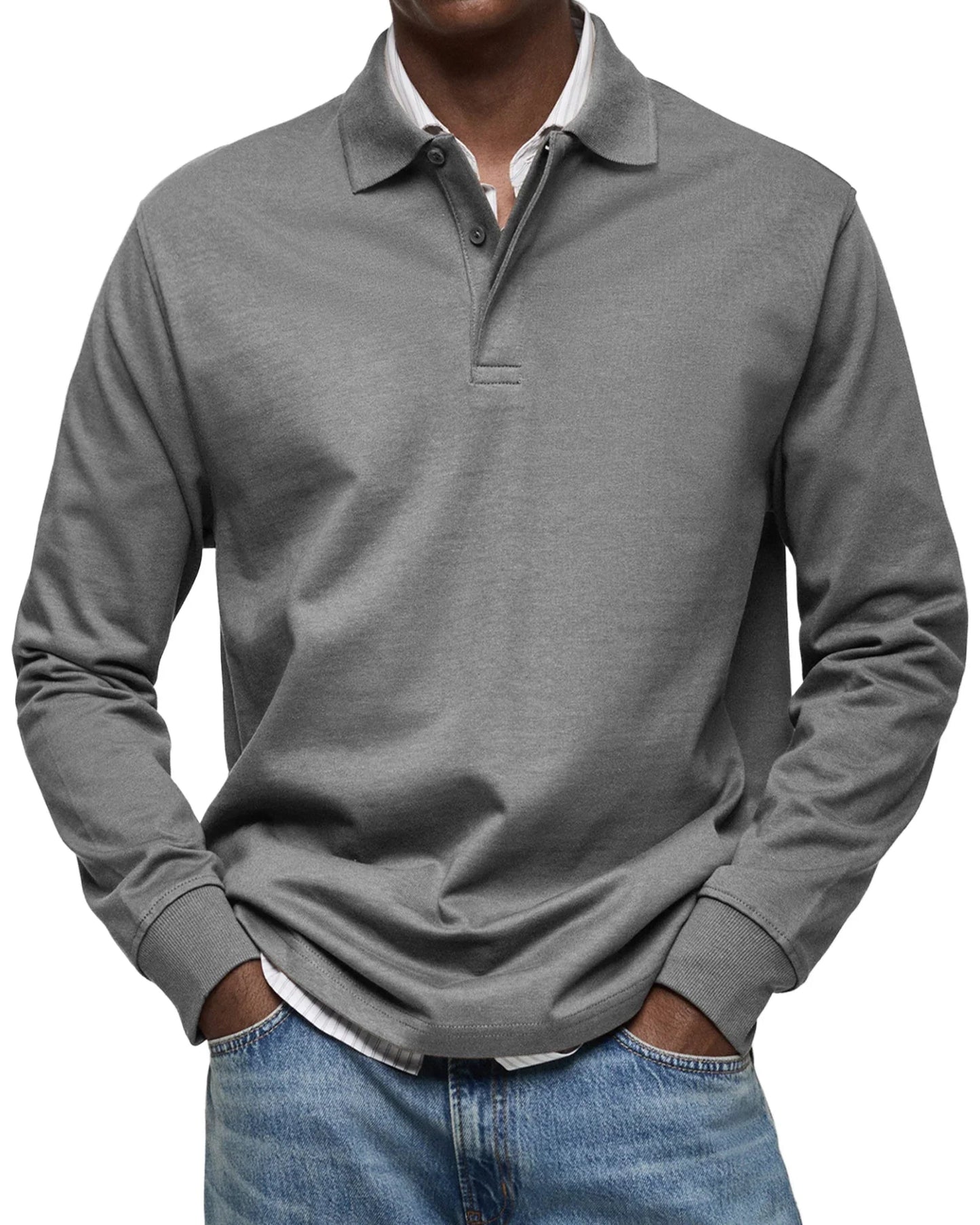 Bruno™ - Relaxed Fit Long Sleeve Polo