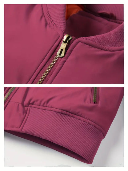 Men's Stylish Bomber Jacket with Ribbed Cuffs & Hem - Trendy Outerwear for Casual & Smart Looks