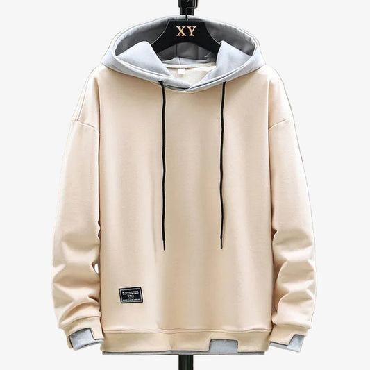 Men's Patchwork Hoodie Sweater - Stylish and Comfortable Casual Wear for Every Season