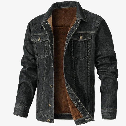 Xander - Fleece Lined Denim Jacket with Timeless Warmth