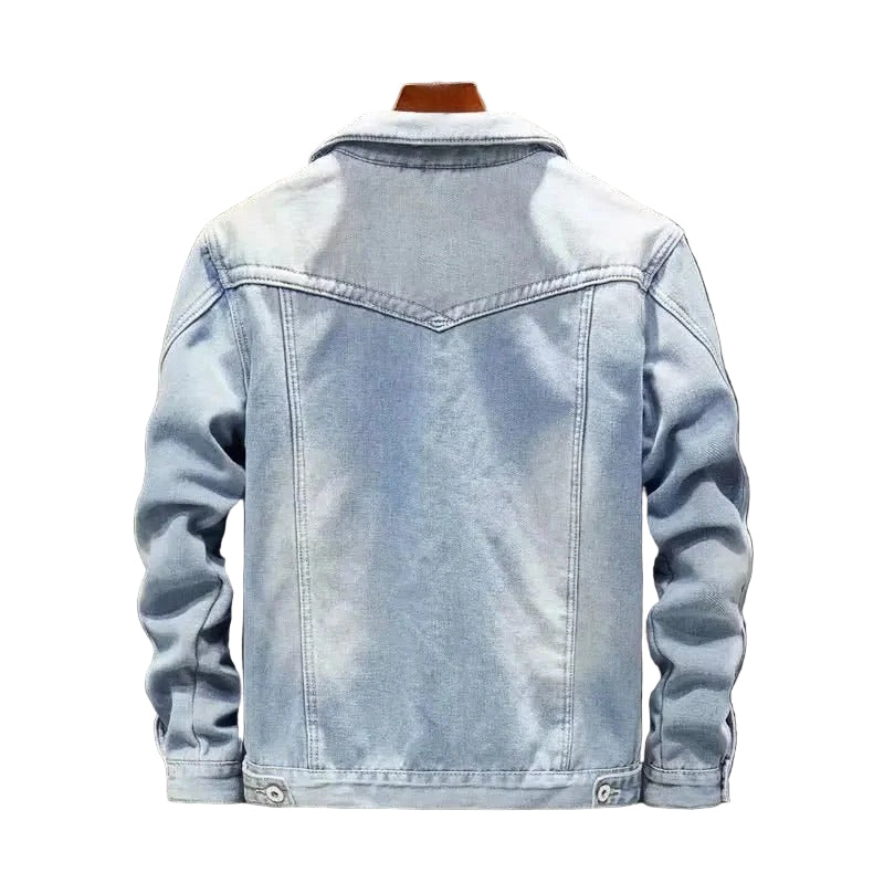 Colin - Denim Jacket with Fleece-Lined Winter Warmth