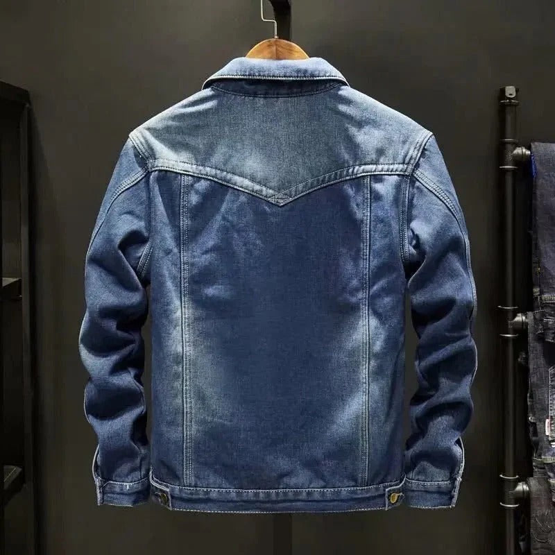Colin - Denim Jacket with Fleece-Lined Winter Warmth